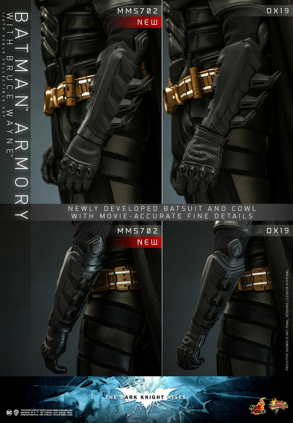 HOT TOYS - Dc Comics - Batman Armory with Bruce Wayne 1:6 Action Doll Set  MMS702 - Image 9