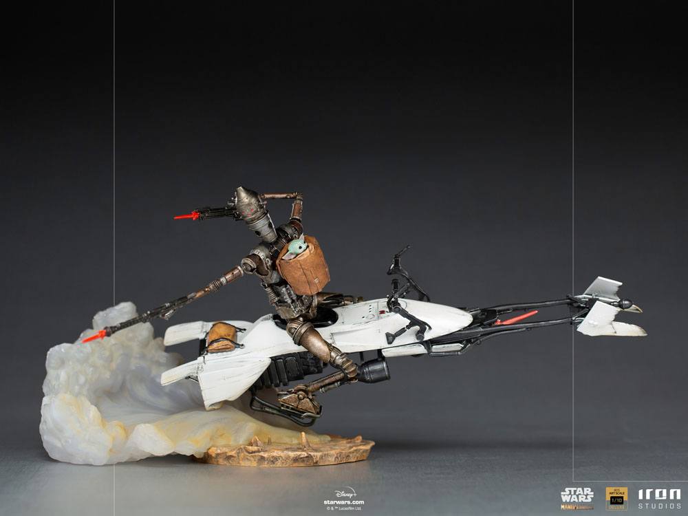 IRON STUDIO - Star Wars DeLuxe Art Scale Statue 1:10 IG-1:1 & The Child - Image 11