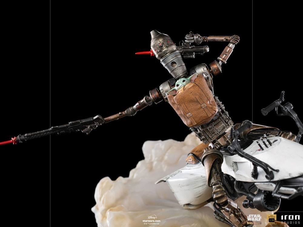 IRON STUDIO - Star Wars DeLuxe Art Scale Statue 1:10 IG-1:1 & The Child - Image 12