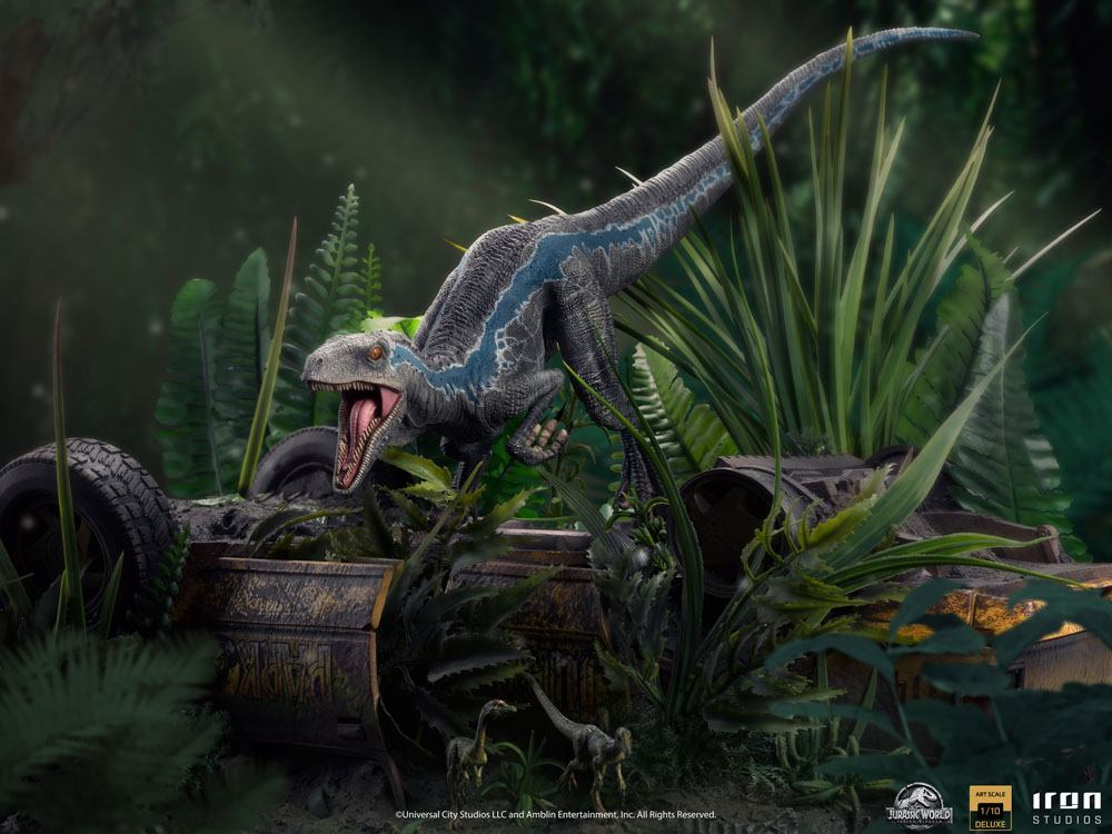 IRON STUDIOS - Jurassic World Fallen Kingdom Deluxe Art Scale Statue 1/10 Blue - Image 8