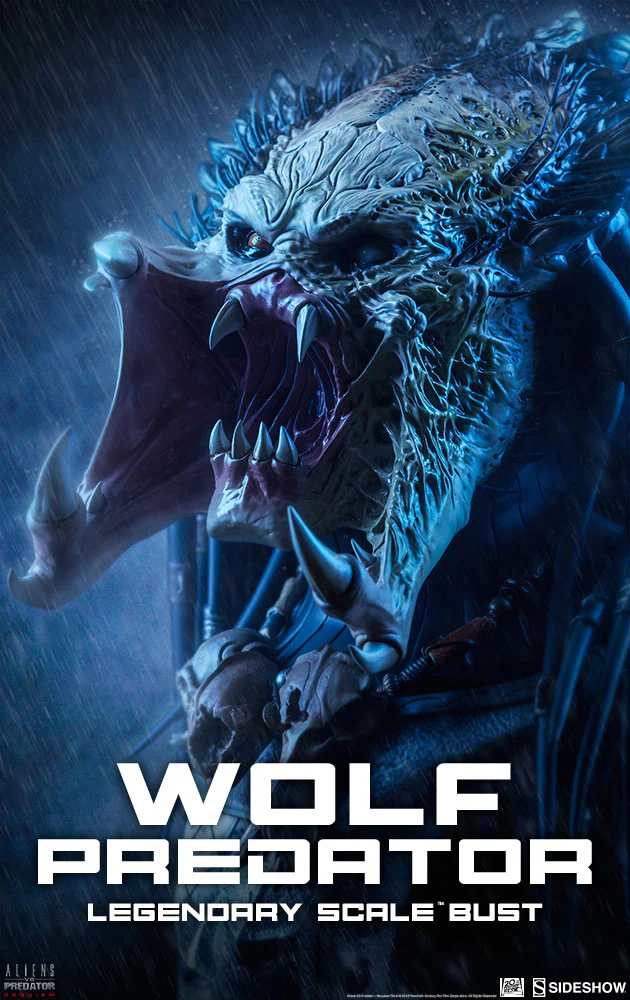 SIDESHOW - Alien vs Predator Requiem - Wolf Predator - EXCLUSIVE Legendary Scale Bust - Image 8