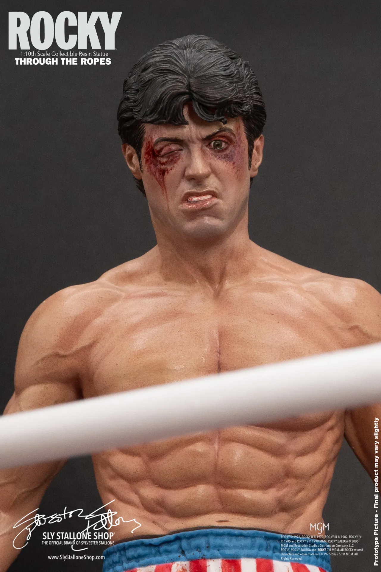 SLYSTALLONESHOP - Rocky Over Drago Through The Ropes 1/10 Statue - Image 4